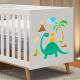 Adesivo de Parede Infantil Mam�e Dinossauro