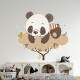 Adesivo de Parede Infantil Panda em Cima da �rvore