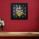 Quadro de Rel�gio Decorativo Live Begins After Coffe
