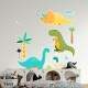 Adesivo de Parede Infantil Turminha Dinossauro