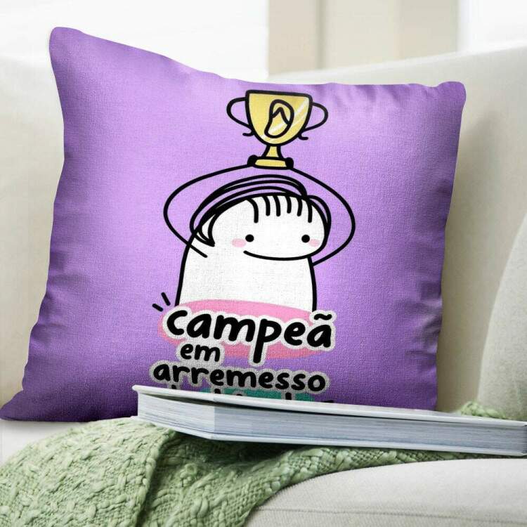 Almofada Decorativa Dia das Mes Flork Campe em Arremesso