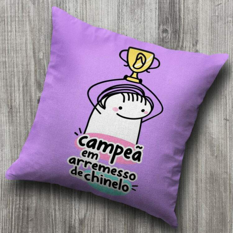 Almofada Decorativa Dia das Mes Flork Campe em Arremesso