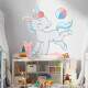Adesivo de Parede Infantil Unicornio Brincando com Bola