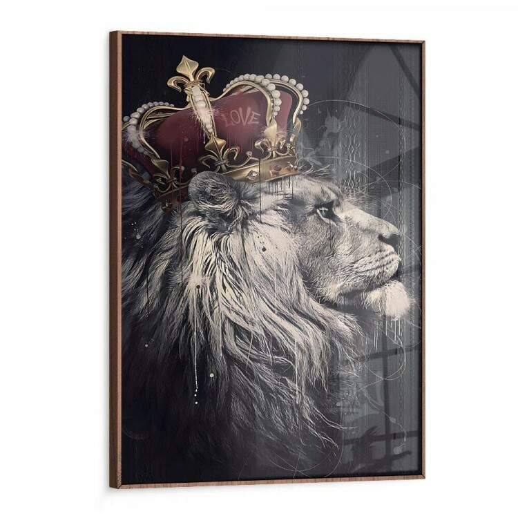Quadro Decorativo Leo de Jud Coroa Sagrada