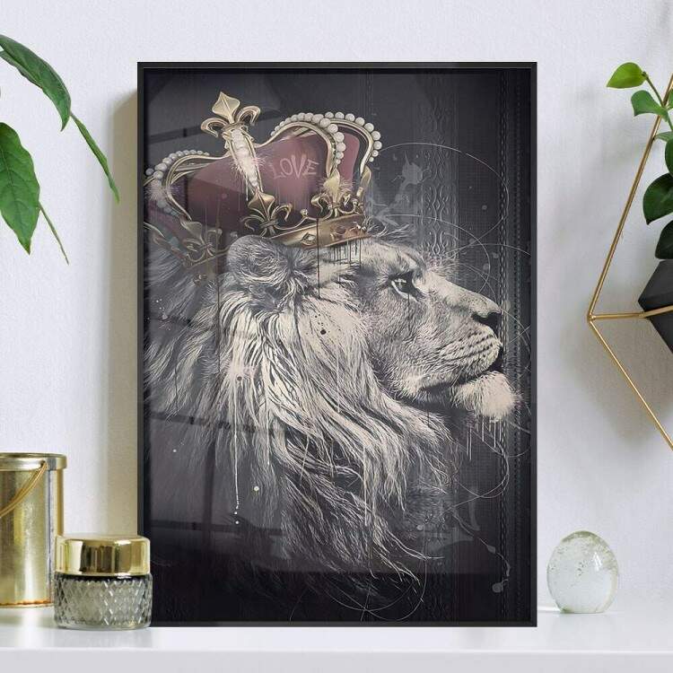 Quadro Decorativo Leo de Jud Coroa Sagrada