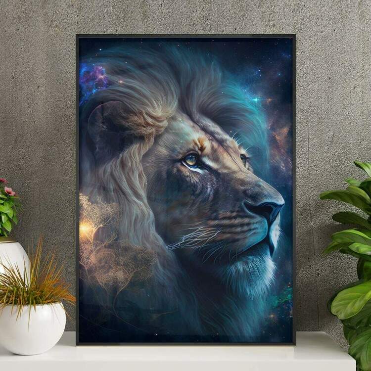 Quadro Decorativo Leo Estrelas