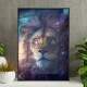 Quadro Decorativo Le�o Jud� Euforia Estrelar