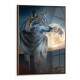 Quadro Decorativo Lobo e Lua Cheia