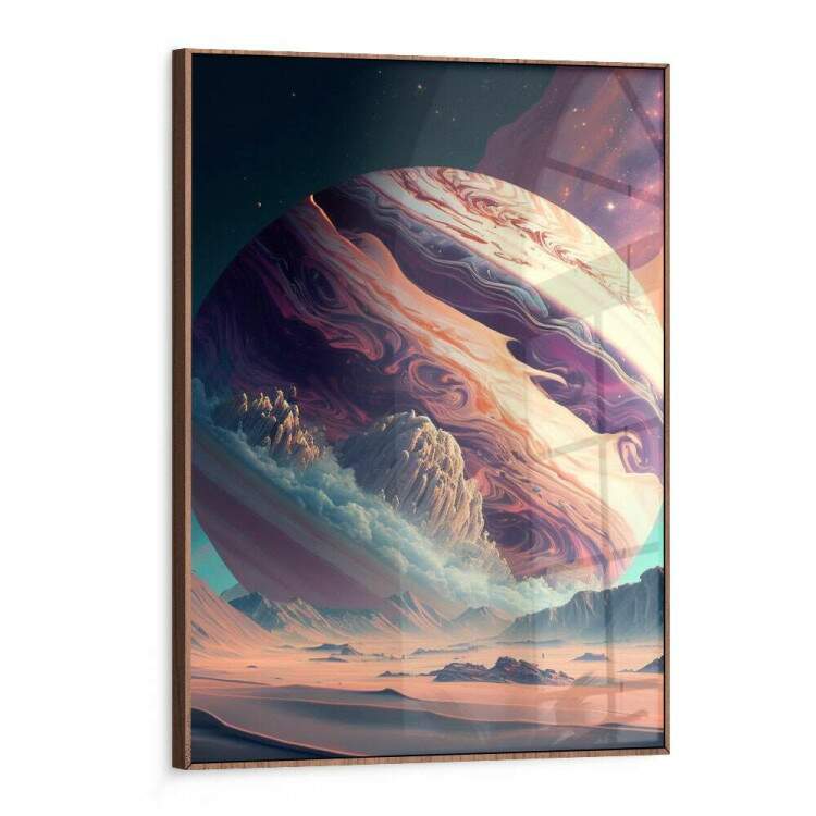 Quadro Decorativo Jpiter Planeta Abstrato