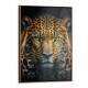 Quadro Decorativo Face Tigre Olhos Verdes
