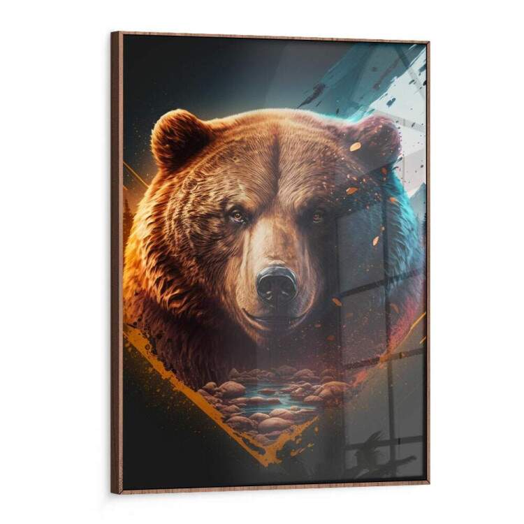 Quadro Decorativo Arte Urso Desenho