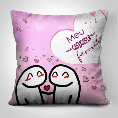 Almofada Dia dos Namorados Florck Meu Estresse Favorito
