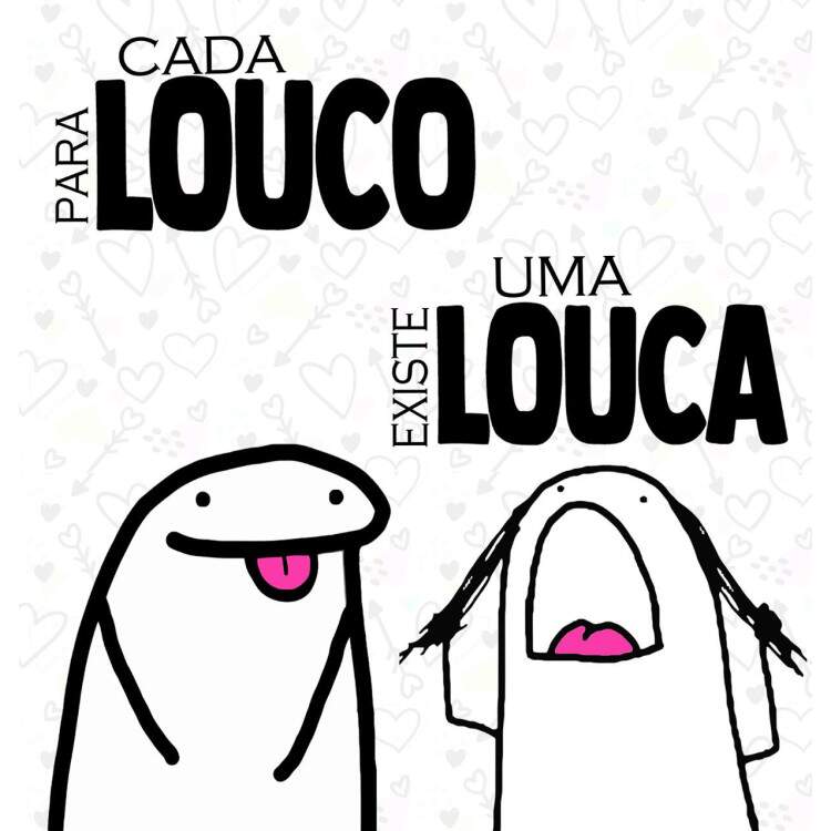 Almofada Dia dos Namorados Florck Para cada Louco existe uma Louca