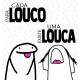 Almofada Dia dos Namorados Florck Para cada Louco existe uma Louca