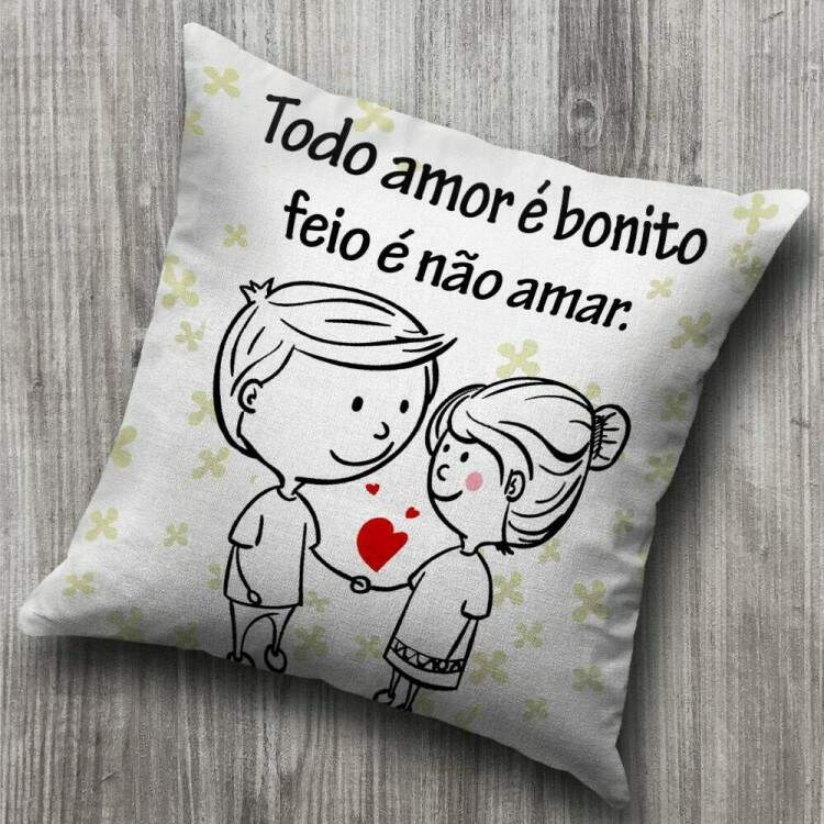 Almofada Dia dos Namorados todo Amor  Bonito