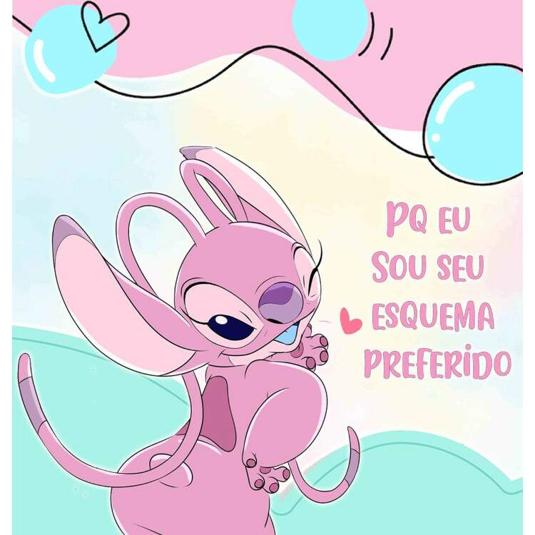 Almofada Dia dos Namorados Lilo e Stitch Porque Eu Sou Seu Esquema Preferido