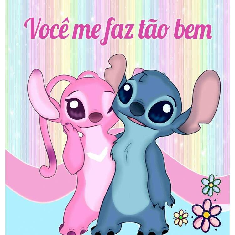 Almofada Dia dos Namorados Lilo e Stitch Voc me faz to bem