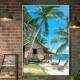 Quadro Decorativo Casa na Praia