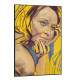 Quadro Decorativo Desenho Mulher de Amarelo