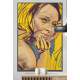 Quadro Decorativo Desenho Mulher de Amarelo
