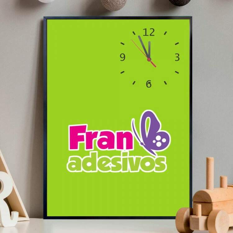 Quadro Decorativo Sua foto ou Imagem Personalizada e Relgio