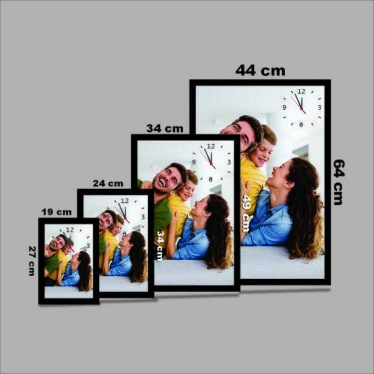 Quadro Decorativo Sua foto ou Imagem Personalizada e Relgio