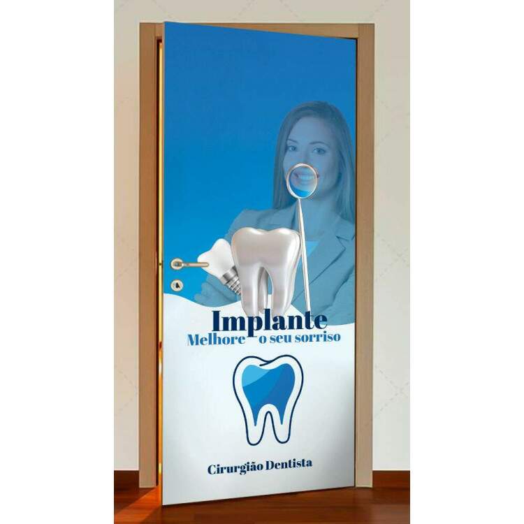 Adesivo Para Porta Dentista mod 05