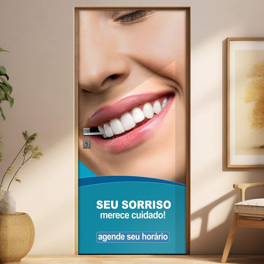 Adesivo Para Porta Dentista mod 08