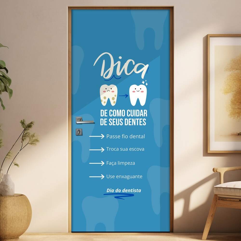 Adesivo Para Porta Dentista mod 09