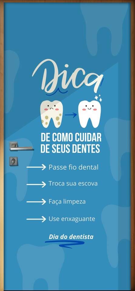 Adesivo Para Porta Dentista mod 09