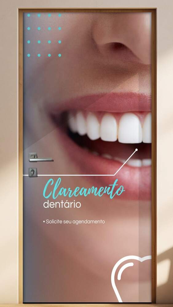 Adesivo Para Porta Dentista mod 10