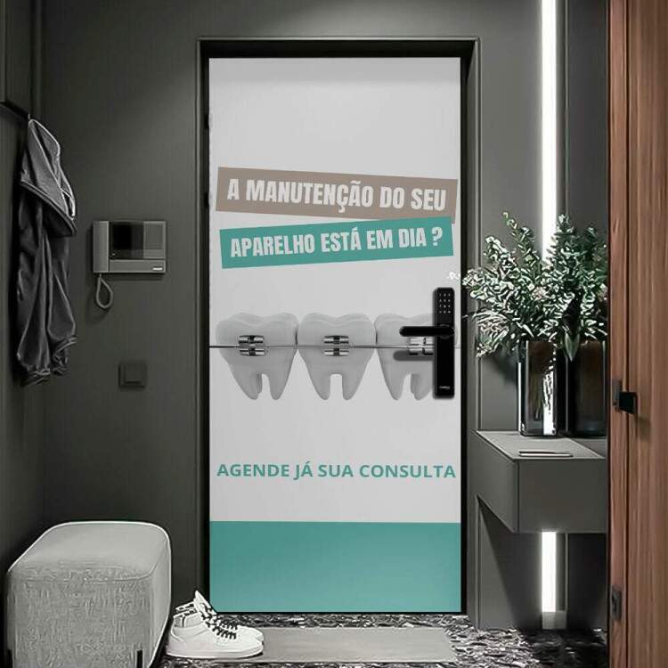 Adesivo Para Porta Dentista mod 11