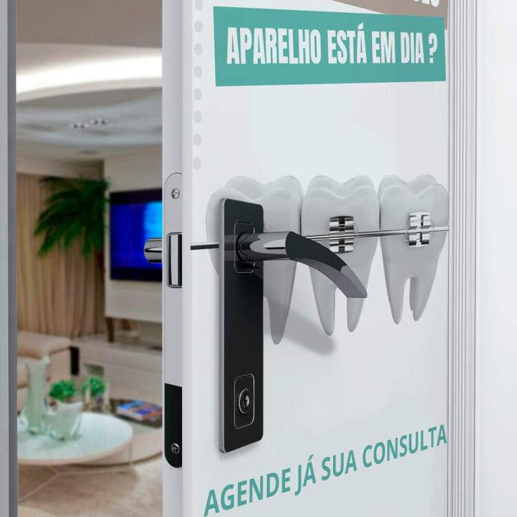 Adesivo Para Porta Dentista mod 11