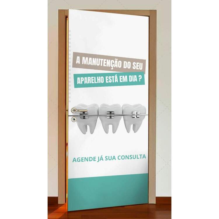 Adesivo Para Porta Dentista mod 11