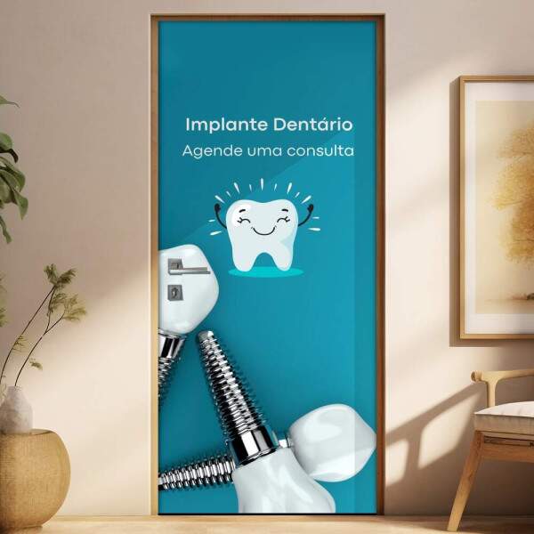 Adesivo Para Porta Dentista mod 13