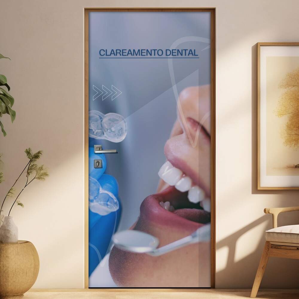 Adesivo Para Porta Dentista mod 15