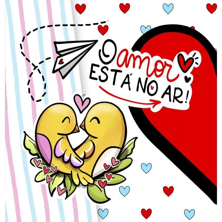 Almofada Dia dos Namorados O Amor Est no Ar