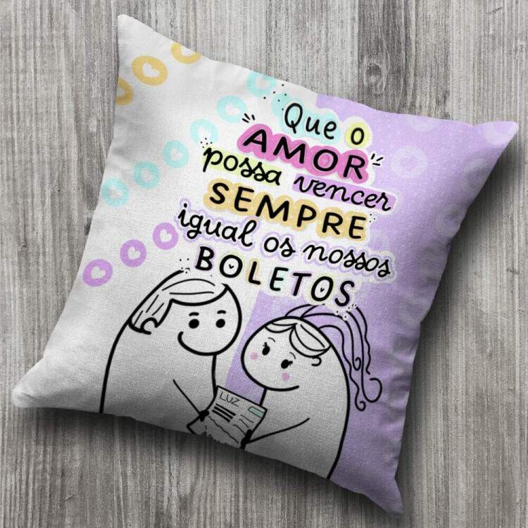 Almofada Dia dos Namorados Que o Amor Possa Vencer