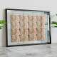 Quadro Decorativo com Dinheiro Notas de 50 Reais com Espelho