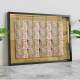 Quadro Decorativo com Dinheiro Notas de 50 Reais com Espelho