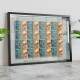 Quadro Decorativo com Dinheiro Notas de 10 Reais Antiga com Espelho