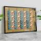 Quadro Decorativo com Dinheiro Notas de 10 Reais Antiga com Espelho