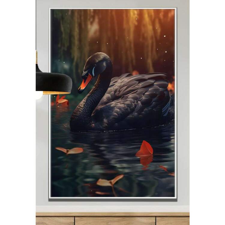 Quadro Decorativo Cisne Negro