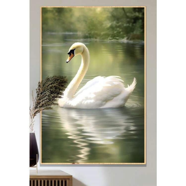 Quadro Decorativo Cisne no Lago