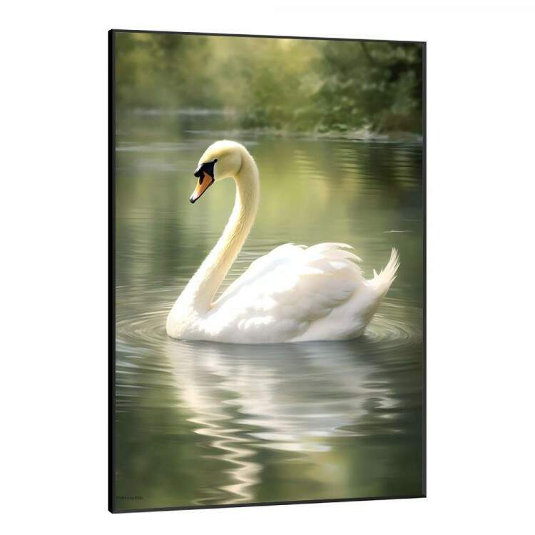 Quadro Decorativo Cisne no Lago