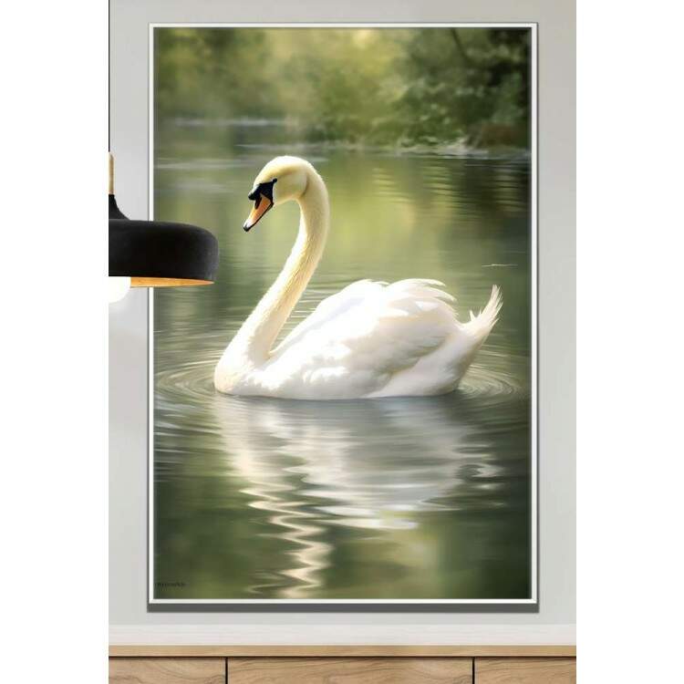 Quadro Decorativo Cisne no Lago