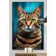 Quadro Decorativo Gato Caramelo