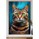 Quadro Decorativo Gato Caramelo