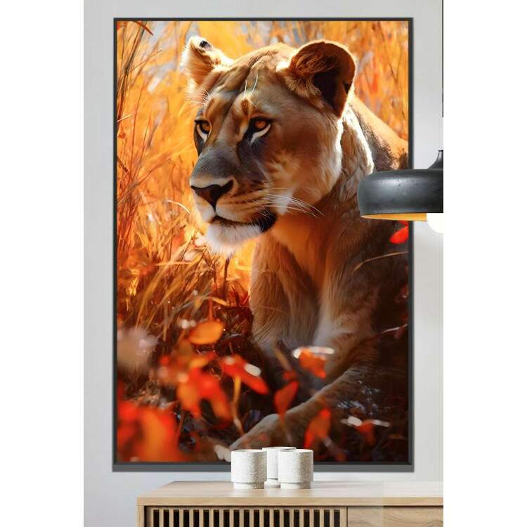 Quadro Decorativo Leoa