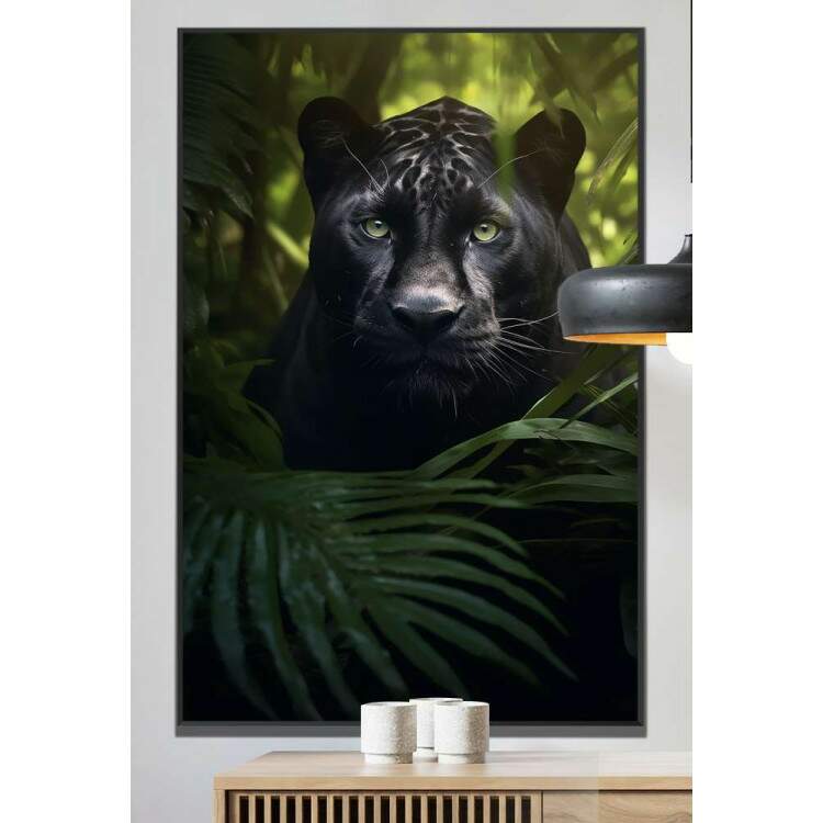 Quadro Decorativo Pantera na Selva